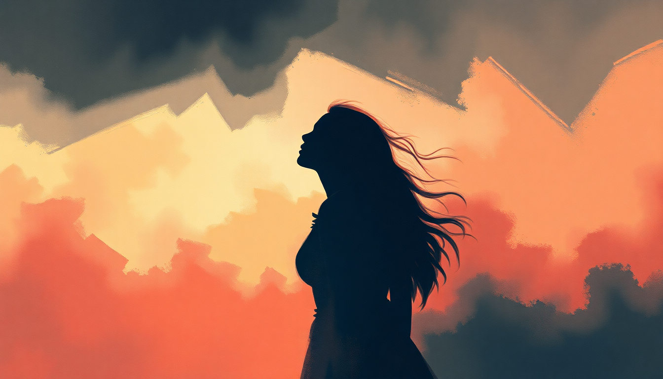 Fan-driven abstract illustration evoking the emotional arc of Church Girl by Beyoncé