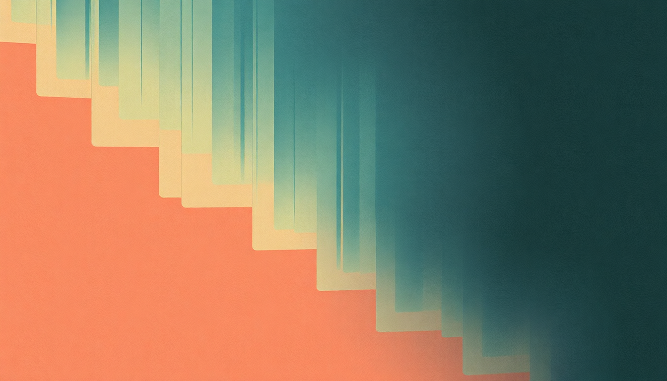 Fan-driven abstract illustration evoking the emotional arc of Cigarette Machine by Codeine