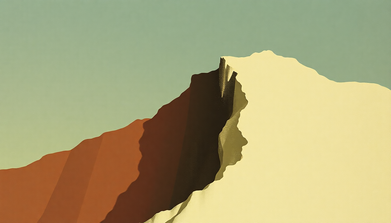 Fan-driven abstract illustration evoking the emotional arc of Cinco de Mayo by Tortoise