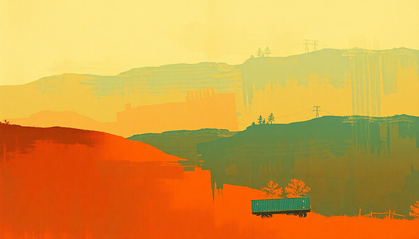 Fan-driven abstract illustration evoking the emotional arc of Cinnamon Girl by Neil Young