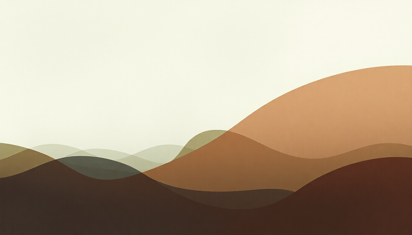 Fan-driven abstract illustration evoking the emotional arc of Cirrus by Bonobo