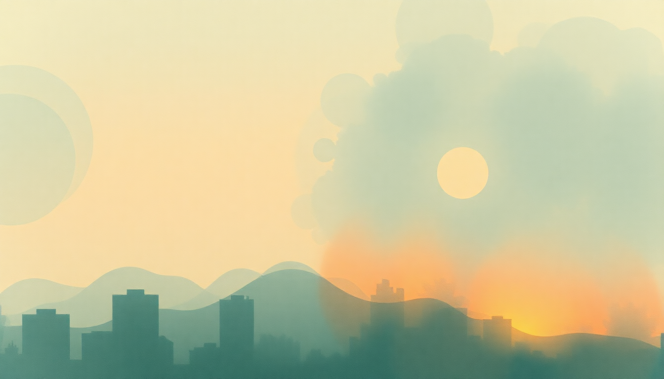 Fan-driven abstract illustration evoking the emotional arc of City Music by Kevin Morby