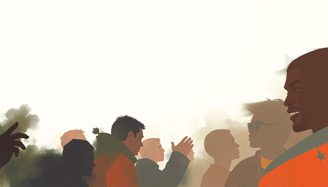 Fan-driven abstract illustration evoking the emotional arc of Clique by Kanye West