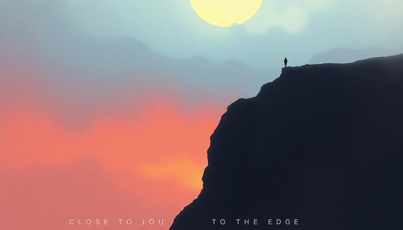 Fan-driven abstract illustration evoking the emotional arc of Close to the Edge by Yes