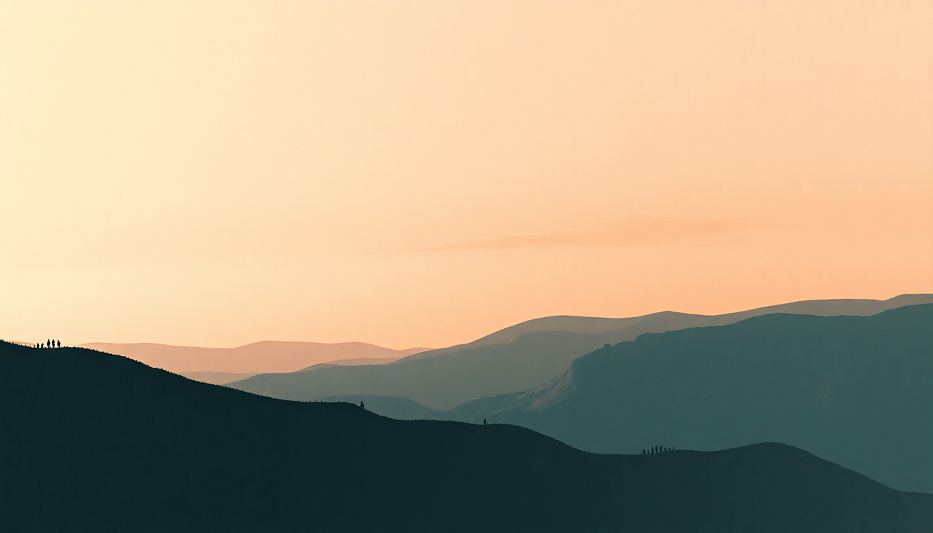 Fan-driven abstract illustration evoking the emotional arc of Closer by Kings of Leon