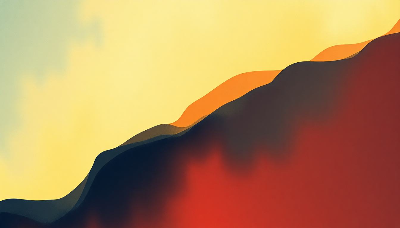 Fan-driven abstract illustration evoking the emotional arc of Closer to the Heart by Rush