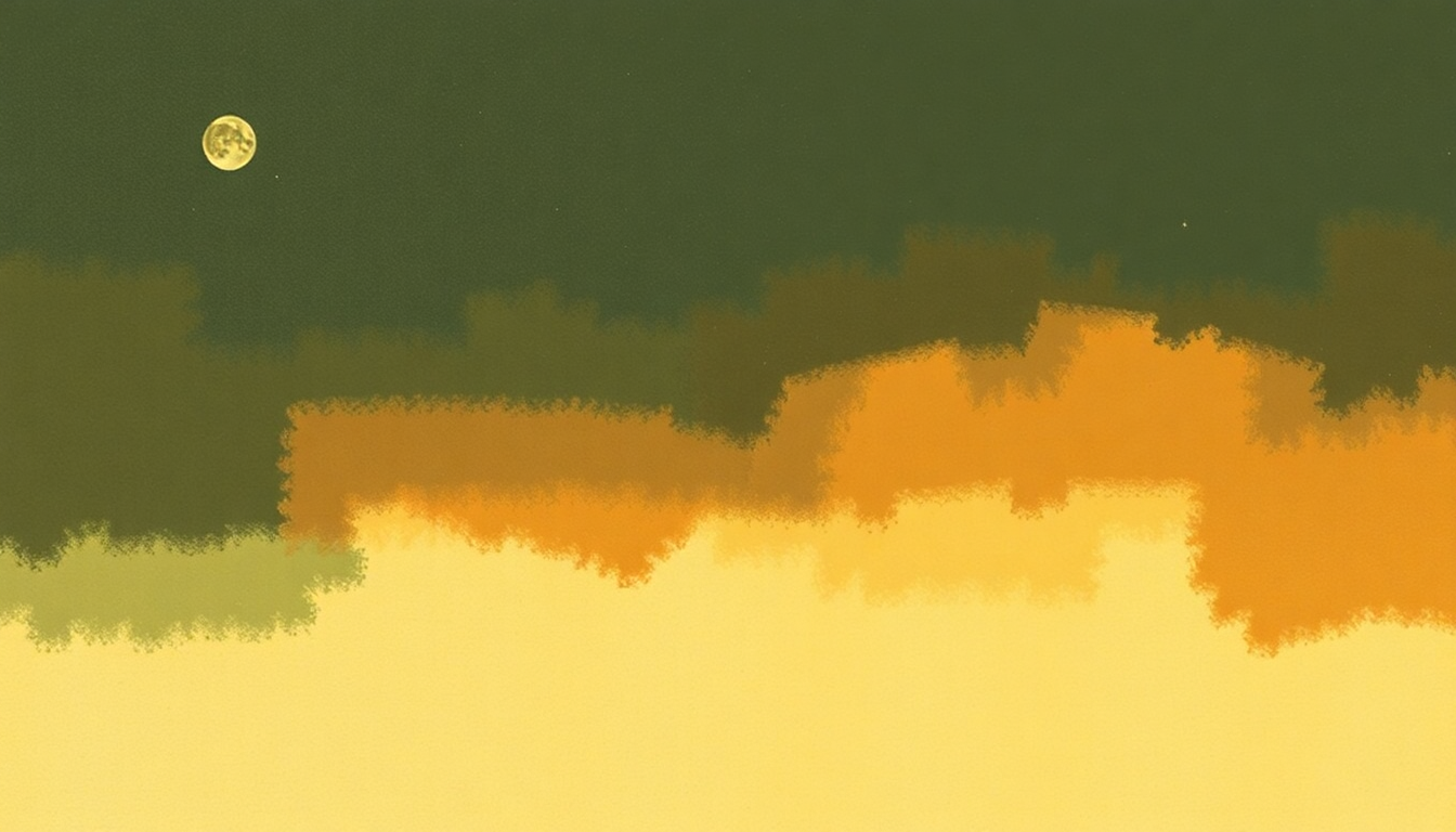 Fan-driven abstract illustration evoking the emotional arc of Closing Time by Leonard Cohen