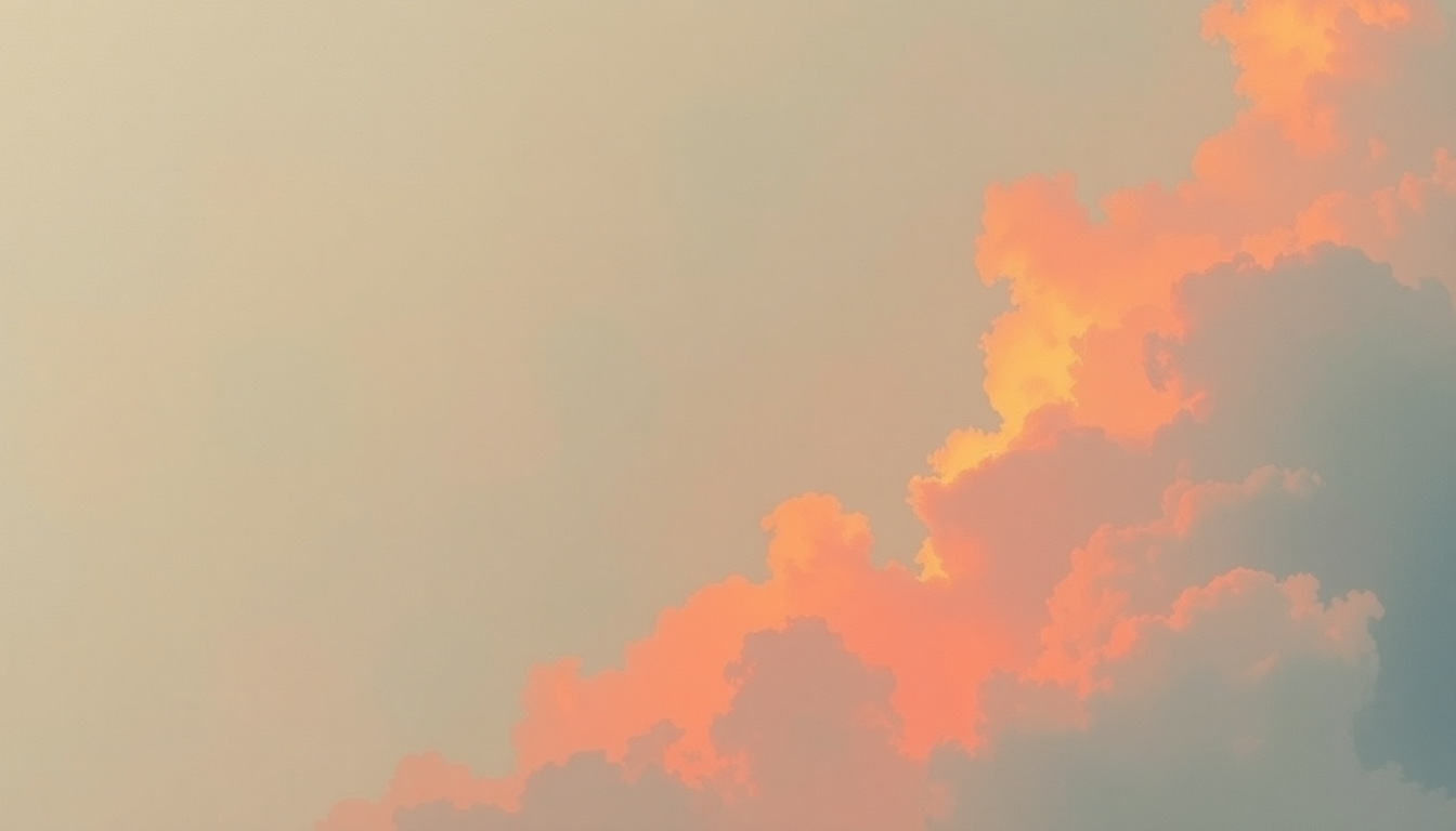 Fan-driven abstract illustration evoking the emotional arc of Cloudburst Flight by Tangerine Dream