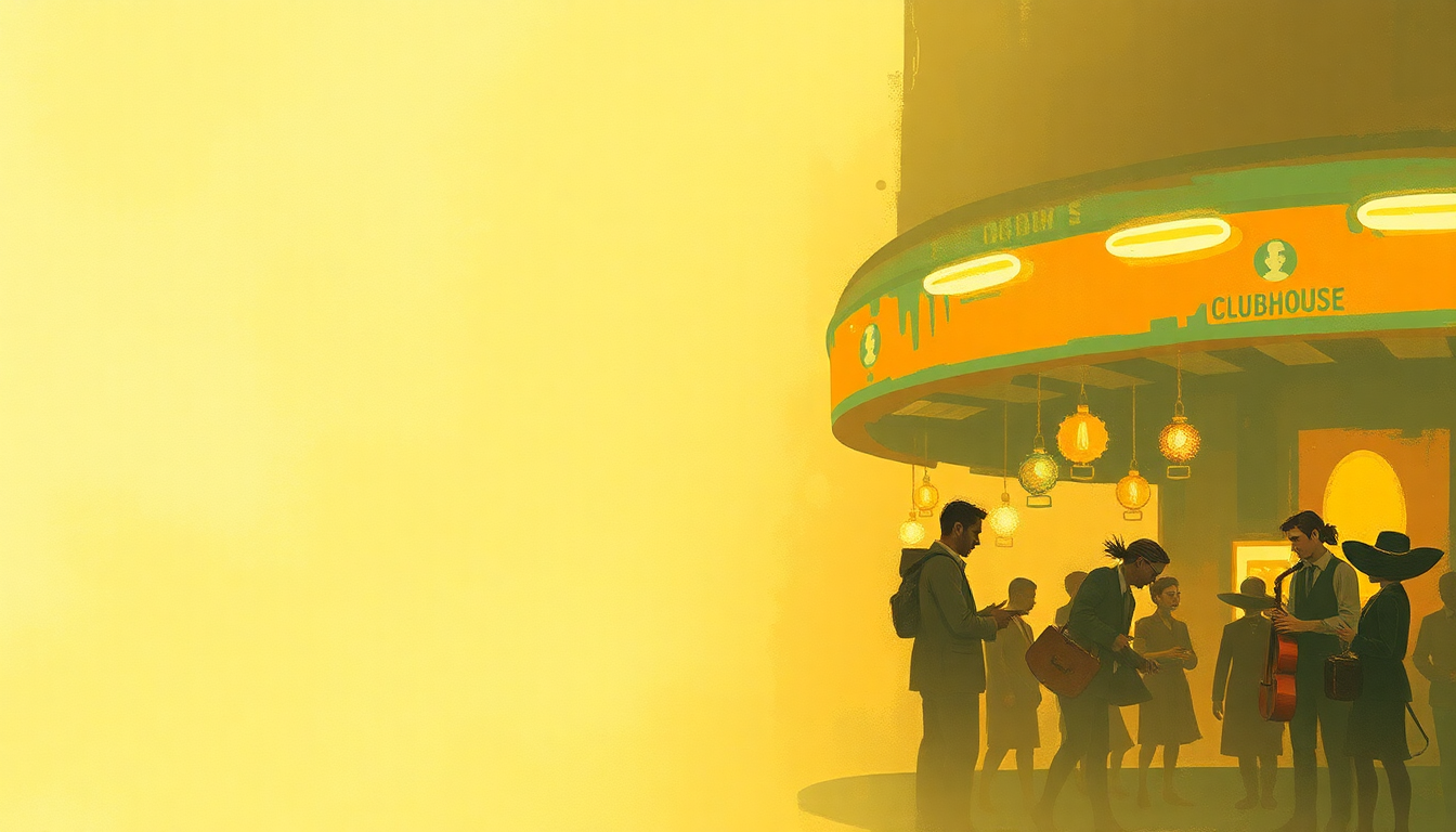 Fan-driven abstract illustration evoking the emotional arc of Clubhouse by Dexter Gordon