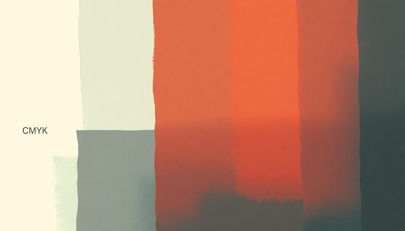 Fan-driven abstract illustration evoking the emotional arc of CMYK by James Blake
