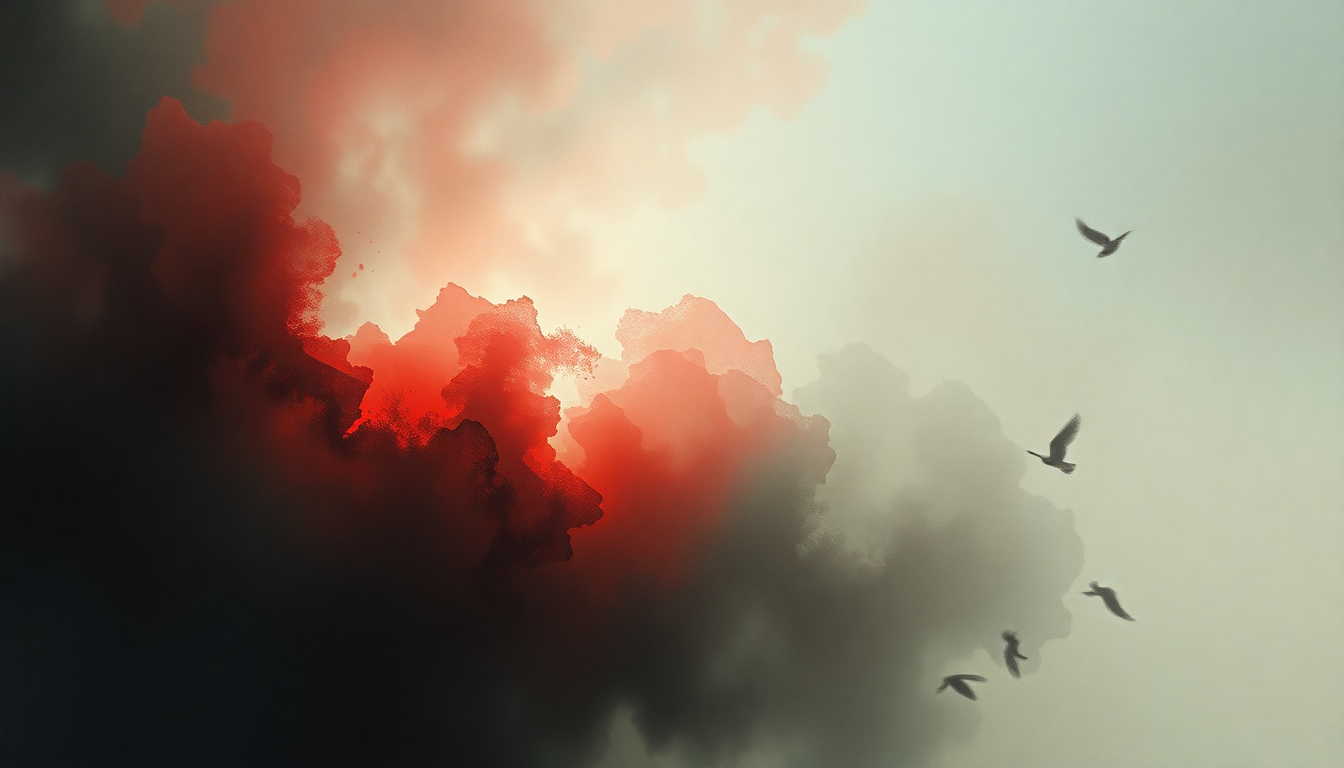 Fan-driven abstract illustration evoking the emotional arc of Cock/Ver10 by Aphex Twin