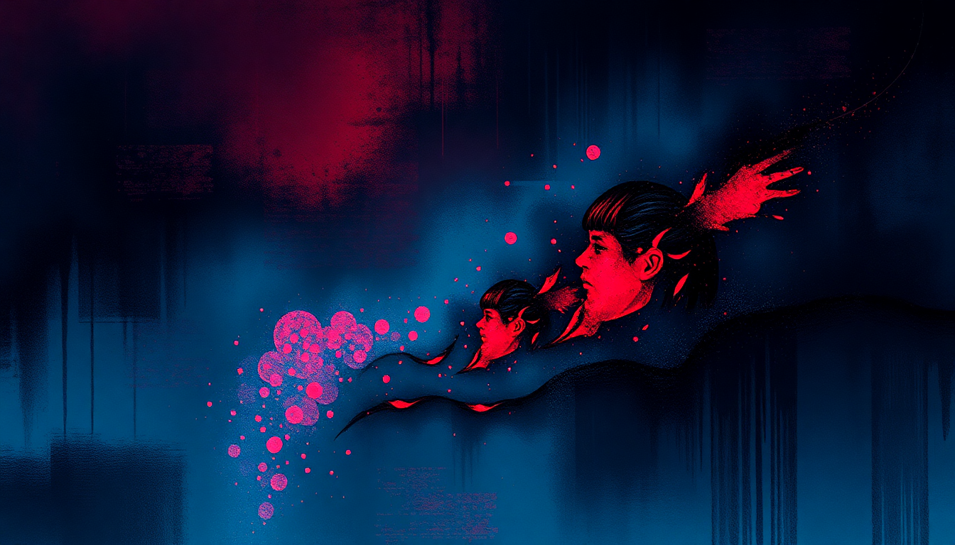 Fan-driven abstract illustration evoking the emotional arc of Cold Blooded by James Brown