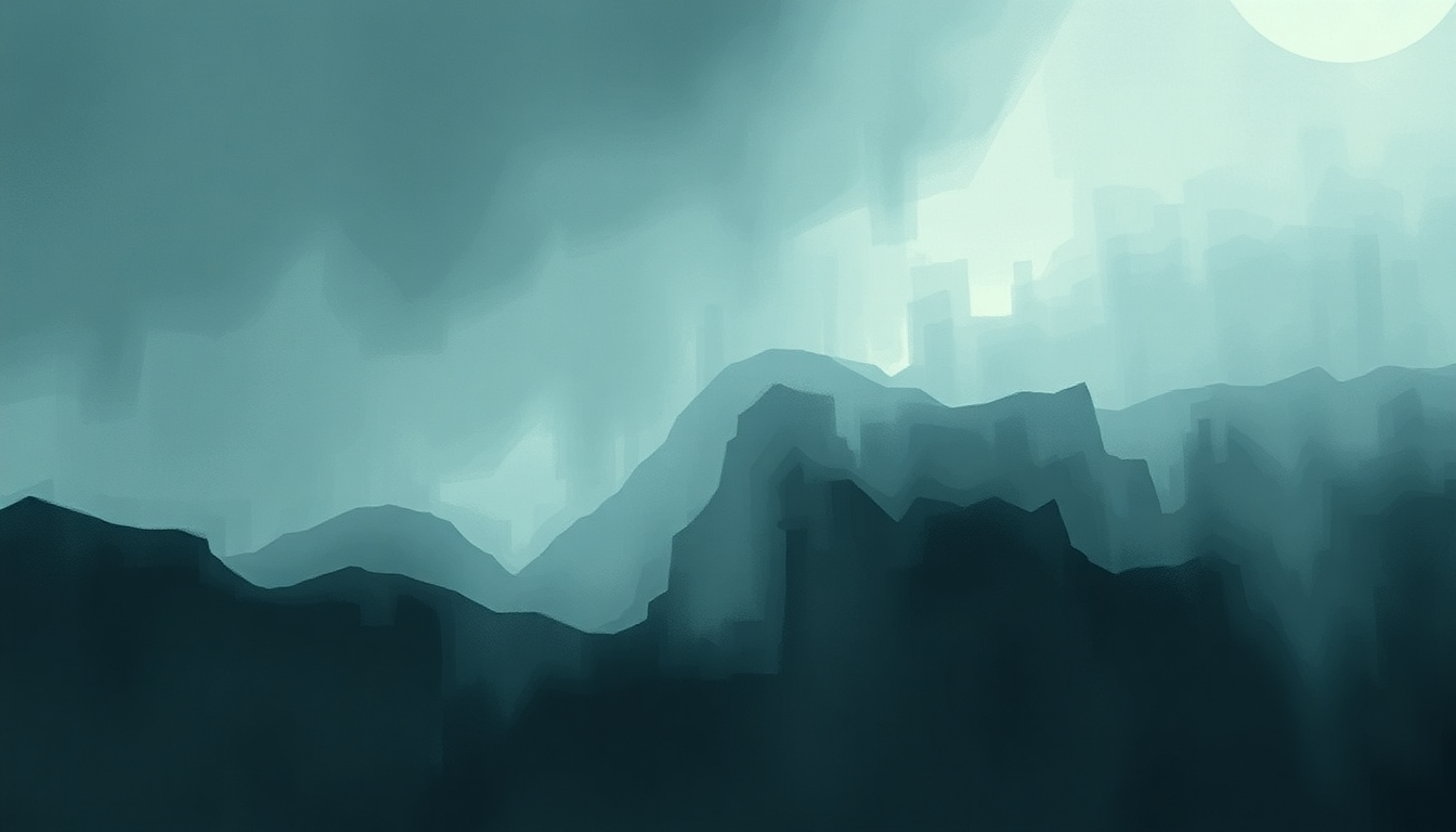 Fan-driven abstract illustration evoking the emotional arc of Cold by Chris Stapleton