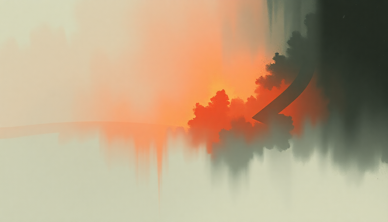 Fan-driven abstract illustration evoking the emotional arc of Cold Dead by Flying Lotus