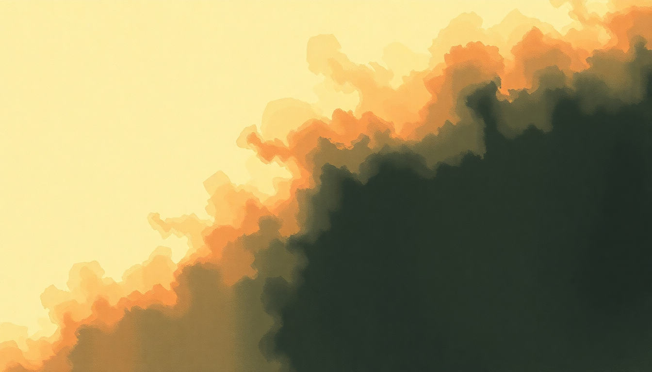 Fan-driven abstract illustration evoking the emotional arc of Colony by Joy Division