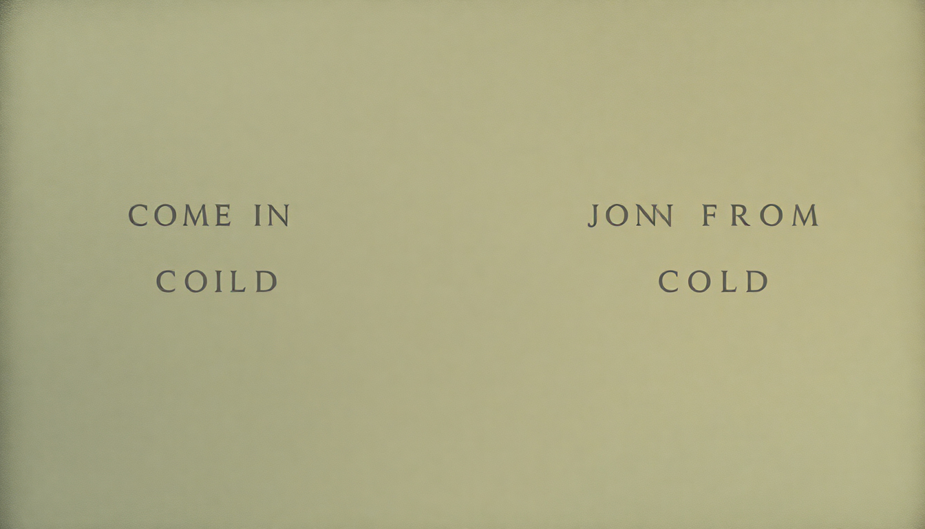 Fan-driven abstract illustration evoking the emotional arc of Come In from the Cold by Joni Mitchell