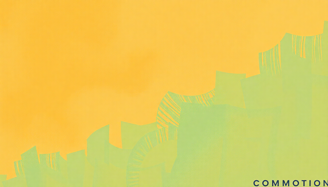 Fan-driven abstract illustration evoking the emotional arc of Commotion by Creedence Clearwater Revival