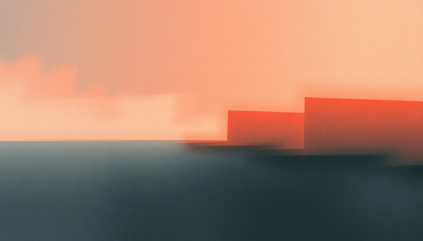 Fan-driven abstract illustration evoking the emotional arc of Complications by Interpol