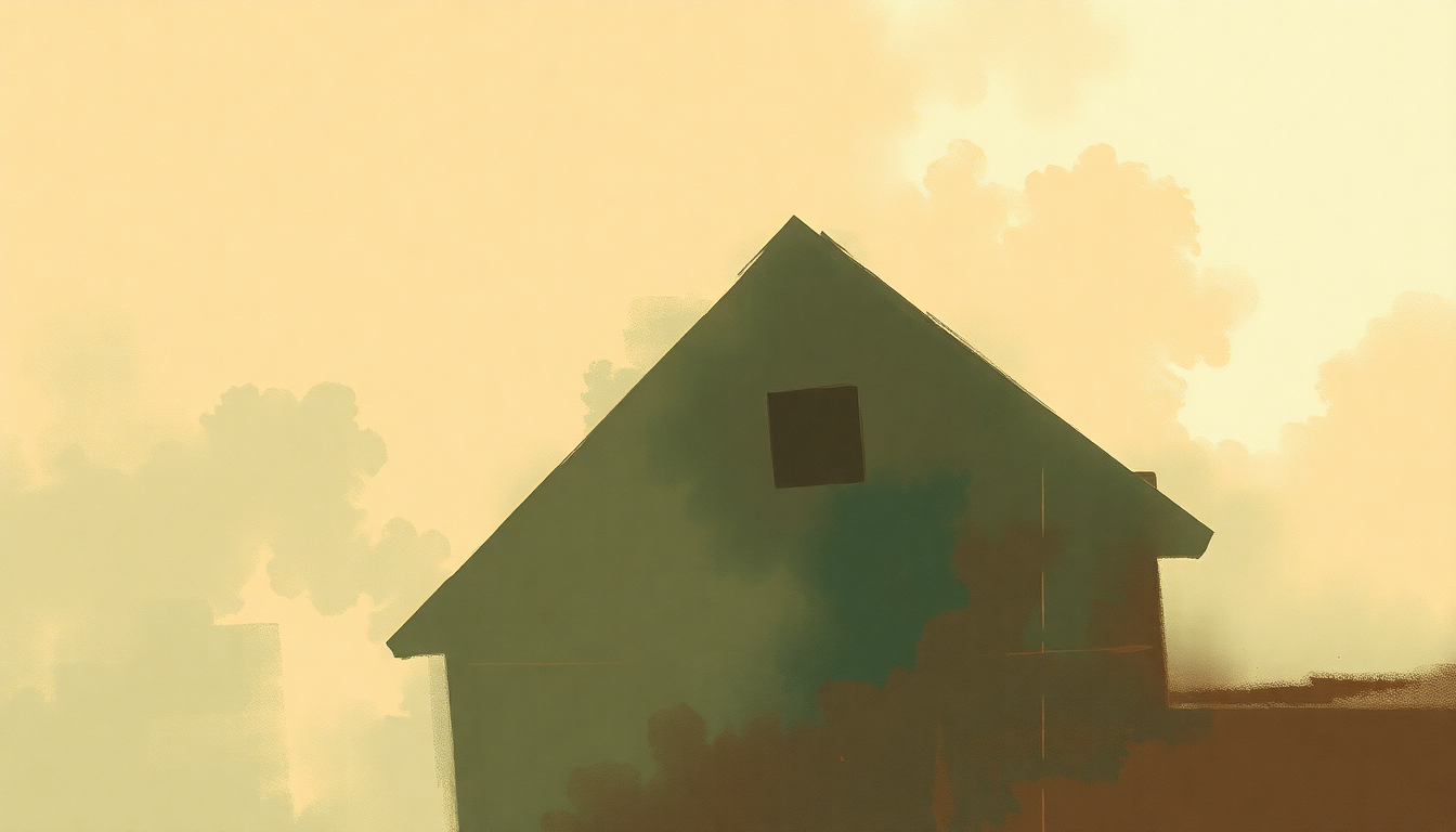 Fan-driven abstract illustration evoking the emotional arc of Compton's N the House by NWA