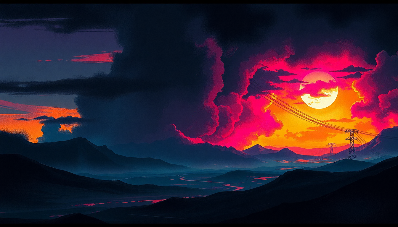 Fan-driven abstract illustration evoking the emotional arc of Coptic Times by Bad Brains