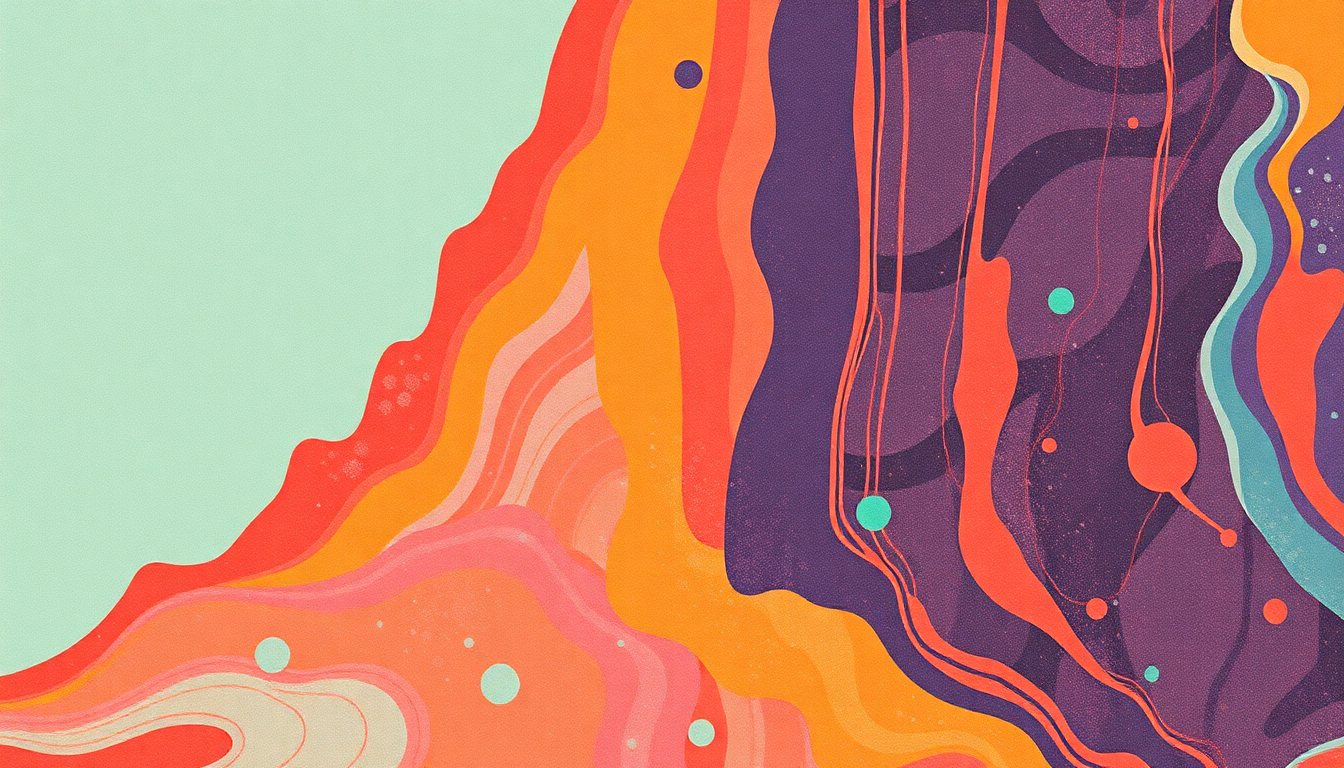 Fan-driven abstract illustration evoking the emotional arc of Cosmic Slop by Funkadelic