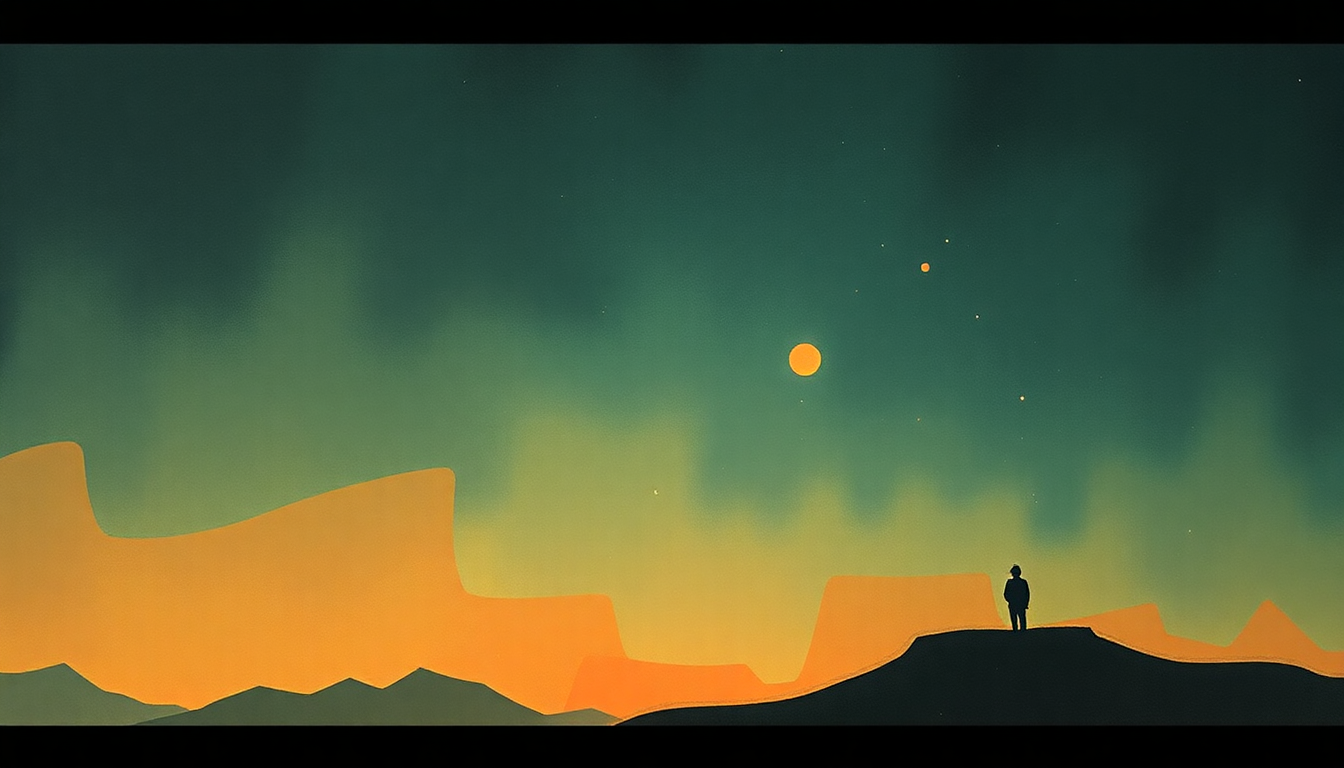 Fan-driven abstract illustration evoking the emotional arc of Cosmonauts by Fiona Apple