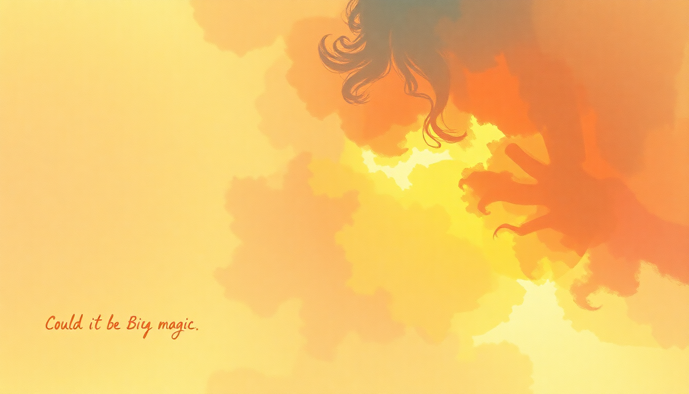 Fan-driven abstract illustration evoking the emotional arc of Could It Be Magic by Donna Summer