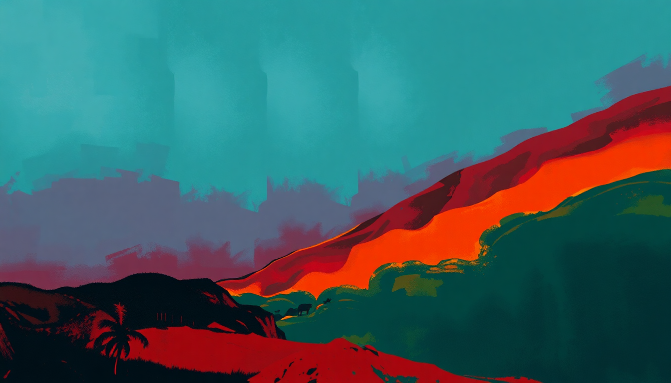 Fan-driven abstract illustration evoking the emotional arc of Could You Be Loved by Bob Marley & The Wailers