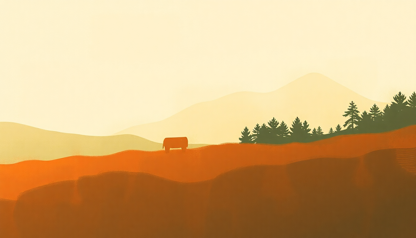 Fan-driven abstract illustration evoking the emotional arc of Country Squire by Tyler Childers