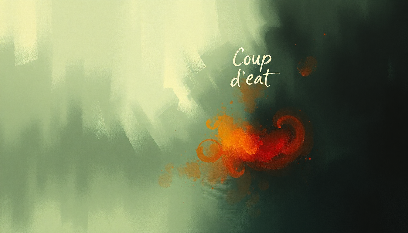 Fan-driven abstract illustration evoking the emotional arc of Coup d'Etat by Refused