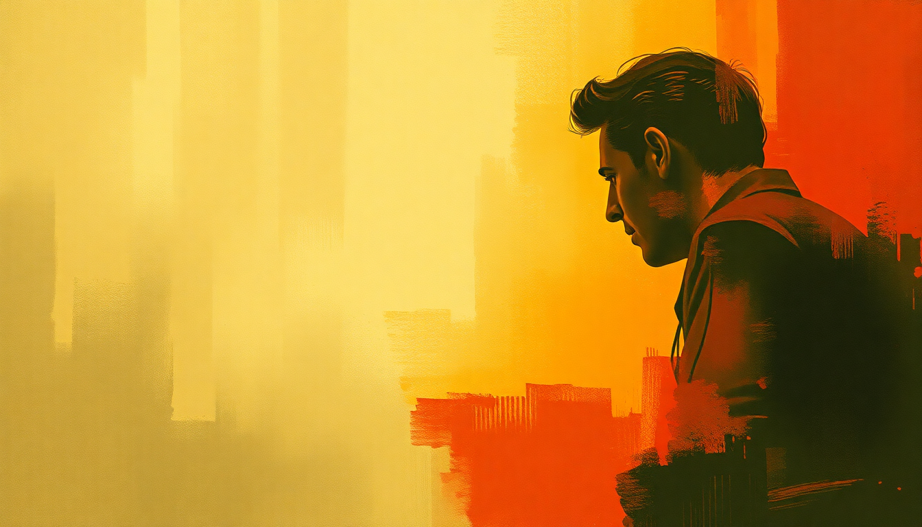 Fan-driven abstract illustration evoking the emotional arc of Crazy Arms by Jerry Lee Lewis