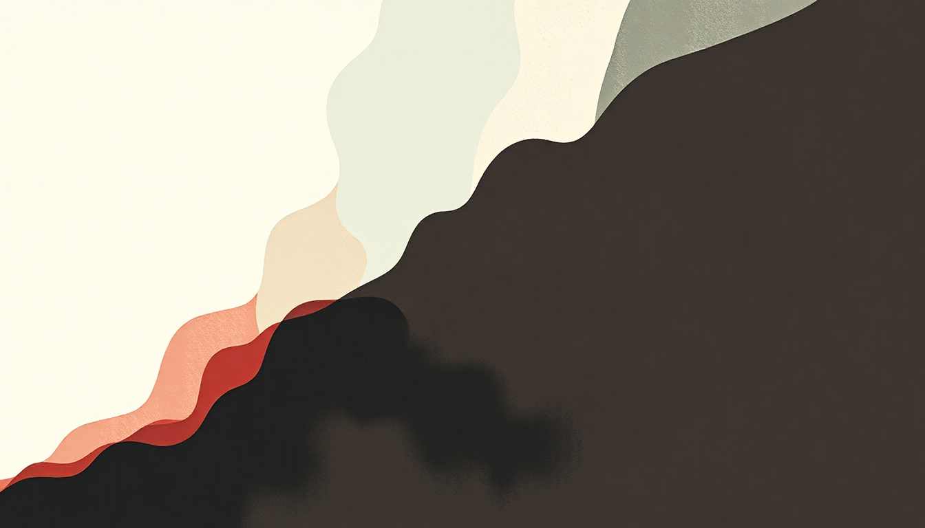 Fan-driven abstract illustration evoking the emotional arc of Crazy in Love by Antony and the Johnsons