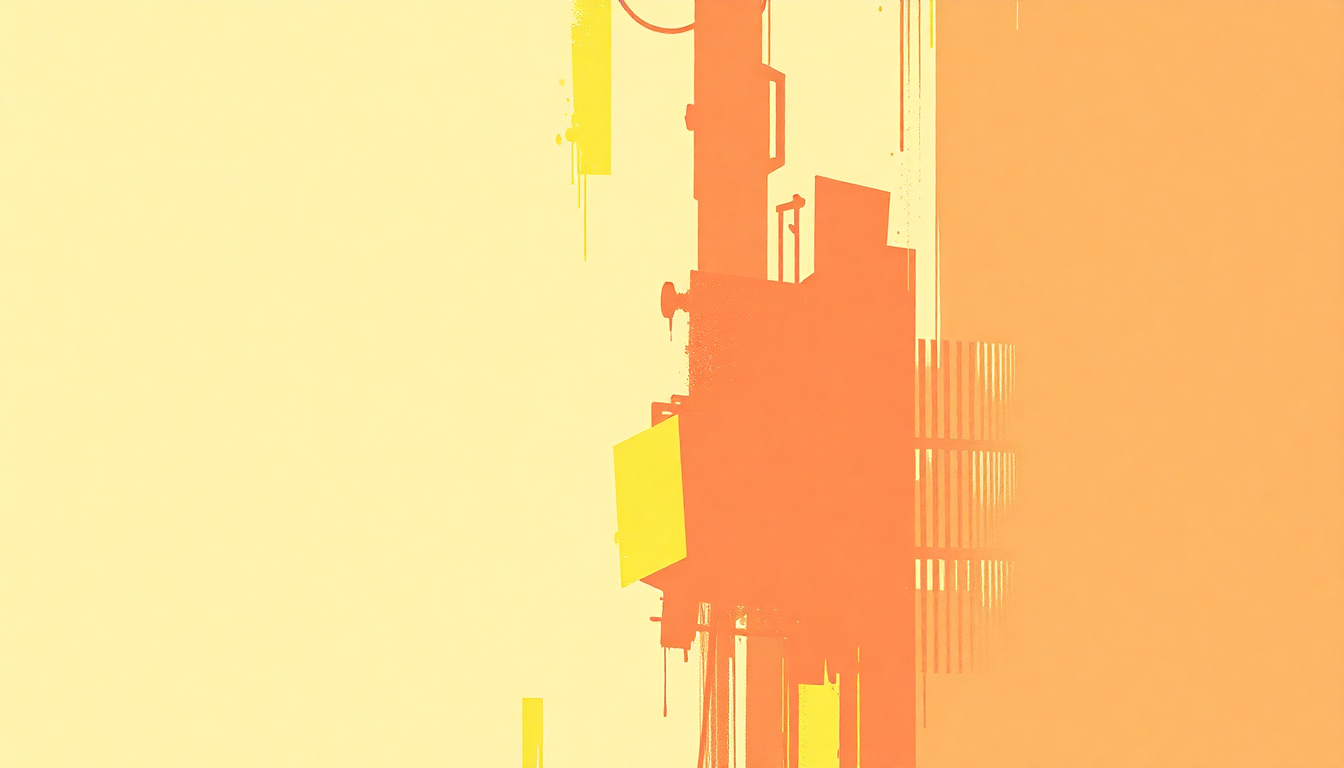 Fan-driven abstract illustration evoking the emotional arc of Cretin Hop by Ramones