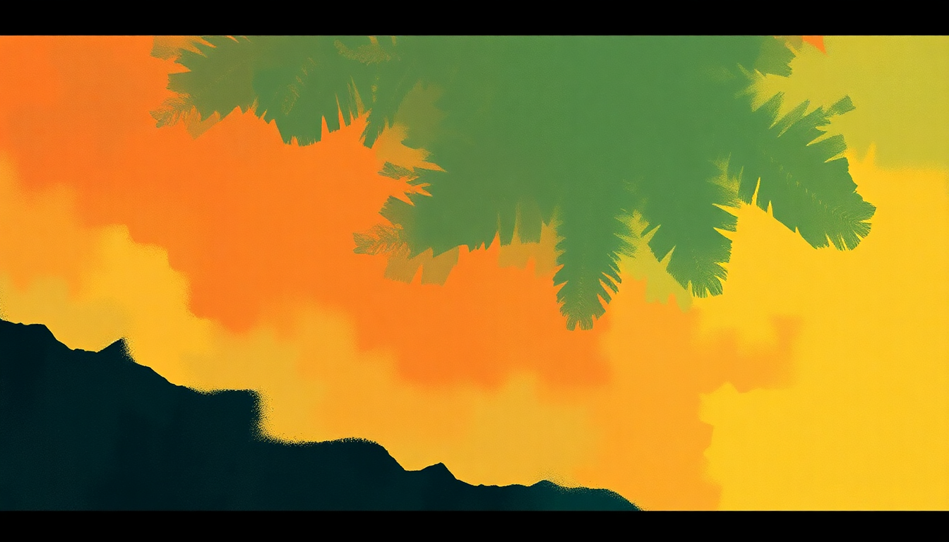 Fan-driven abstract illustration evoking the emotional arc of Crisis by Bob Marley