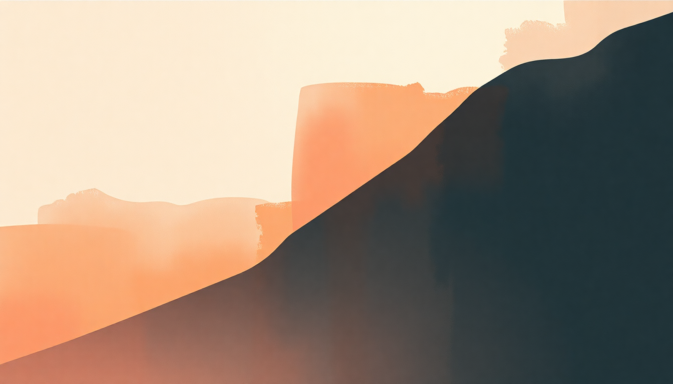 Fan-driven abstract illustration evoking the emotional arc of Crooked Smile by J. Cole
