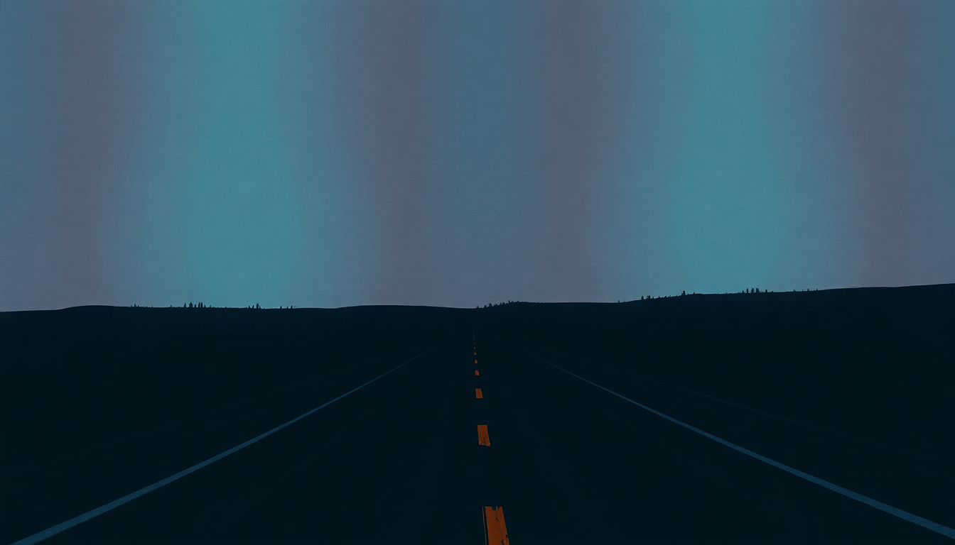 Fan-driven abstract illustration evoking the emotional arc of Crossroads by Tracy Chapman