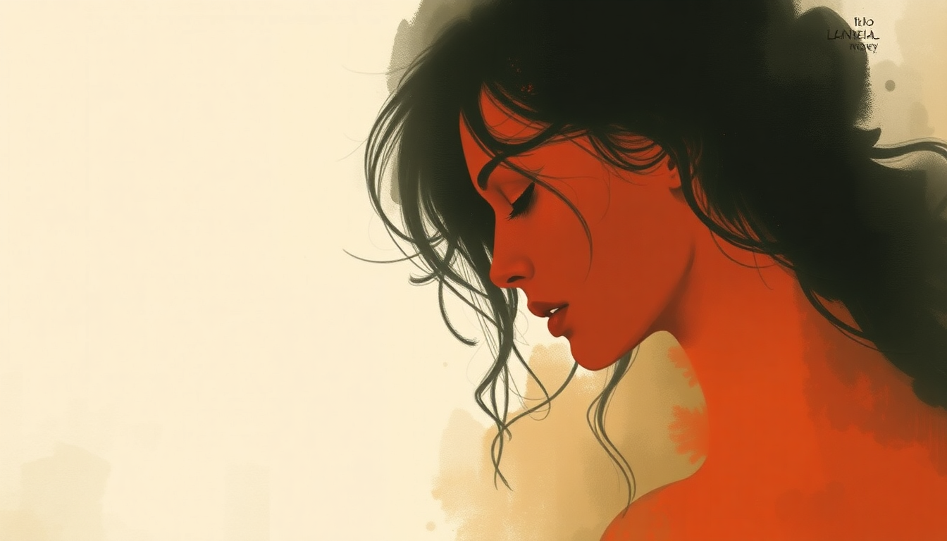 Fan-driven abstract illustration evoking the emotional arc of Cruel World by Lana Del Rey