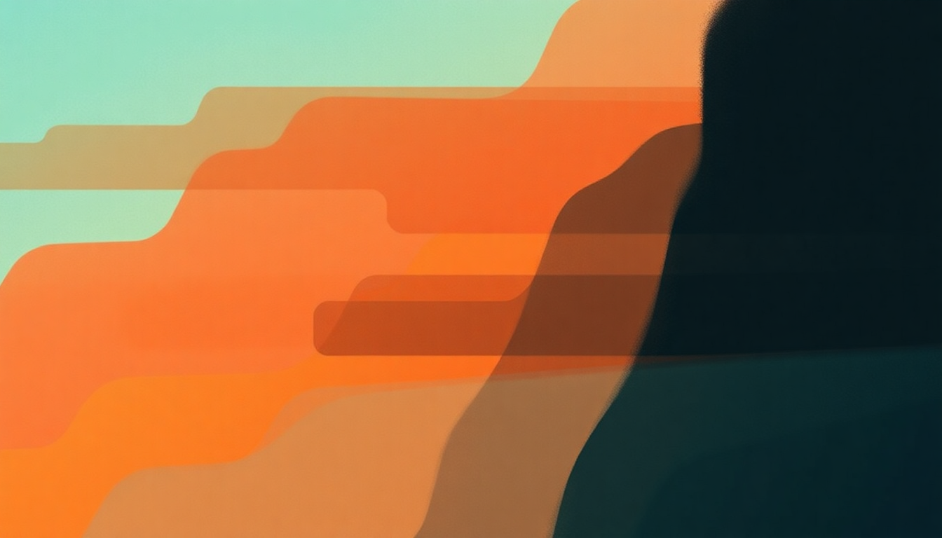 Fan-driven abstract illustration evoking the emotional arc of Crumax Rins by Plaid