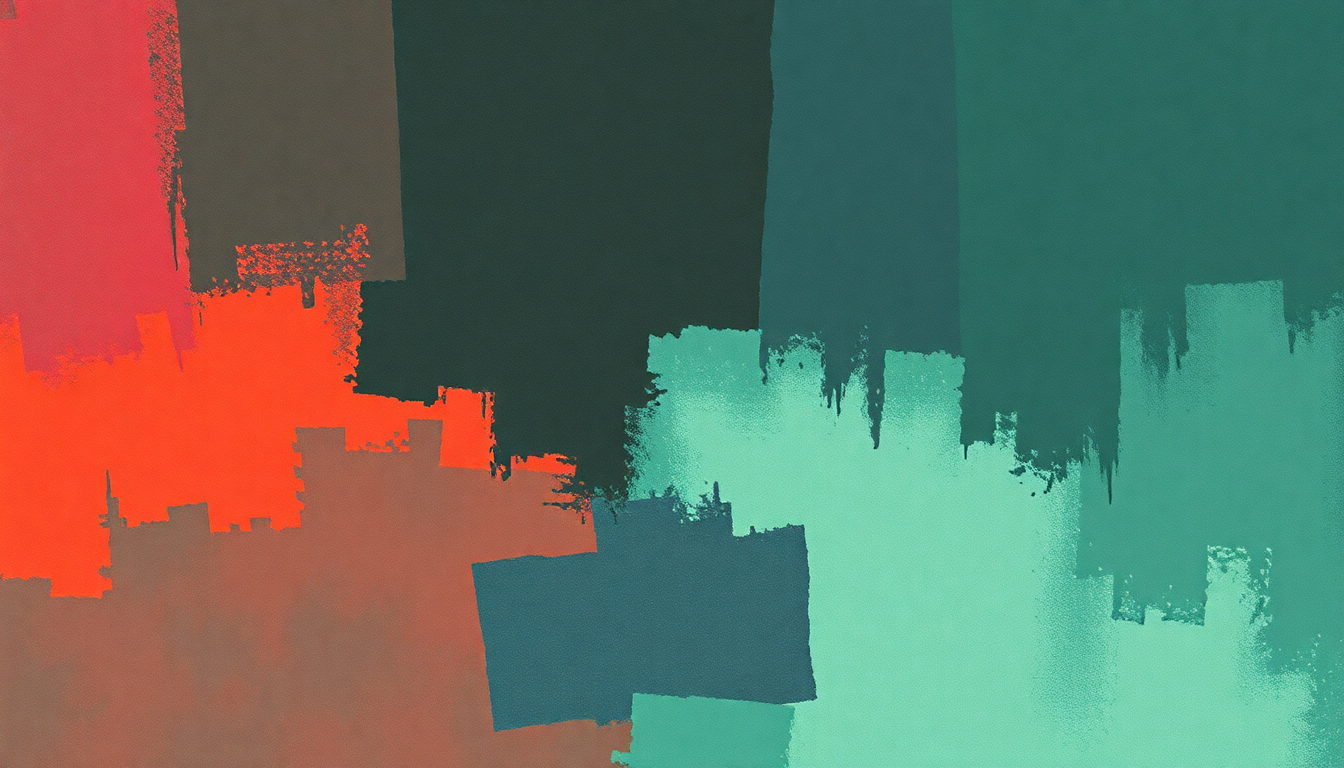 Fan-driven abstract illustration evoking the emotional arc of Crush with Eyeliner by R.E.M.