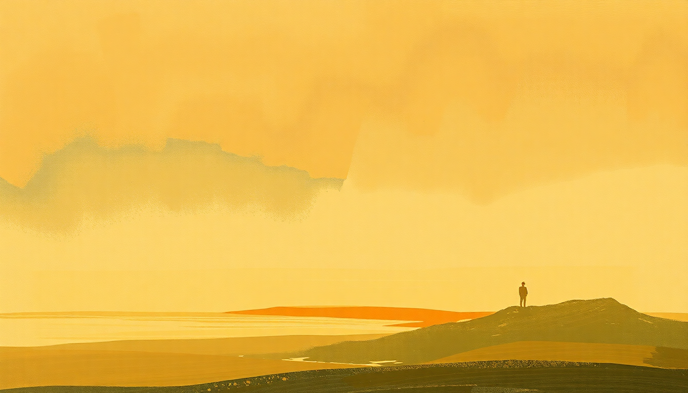 Fan-driven abstract illustration evoking the emotional arc of Cry Me a River by Joe Cocker