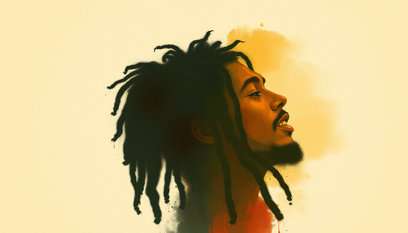 Fan-driven abstract illustration evoking the emotional arc of Cry to Me by Bob Marley