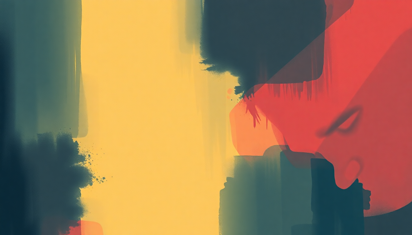 Fan-driven abstract illustration evoking the emotional arc of Crying in the Club by Camila Cabello