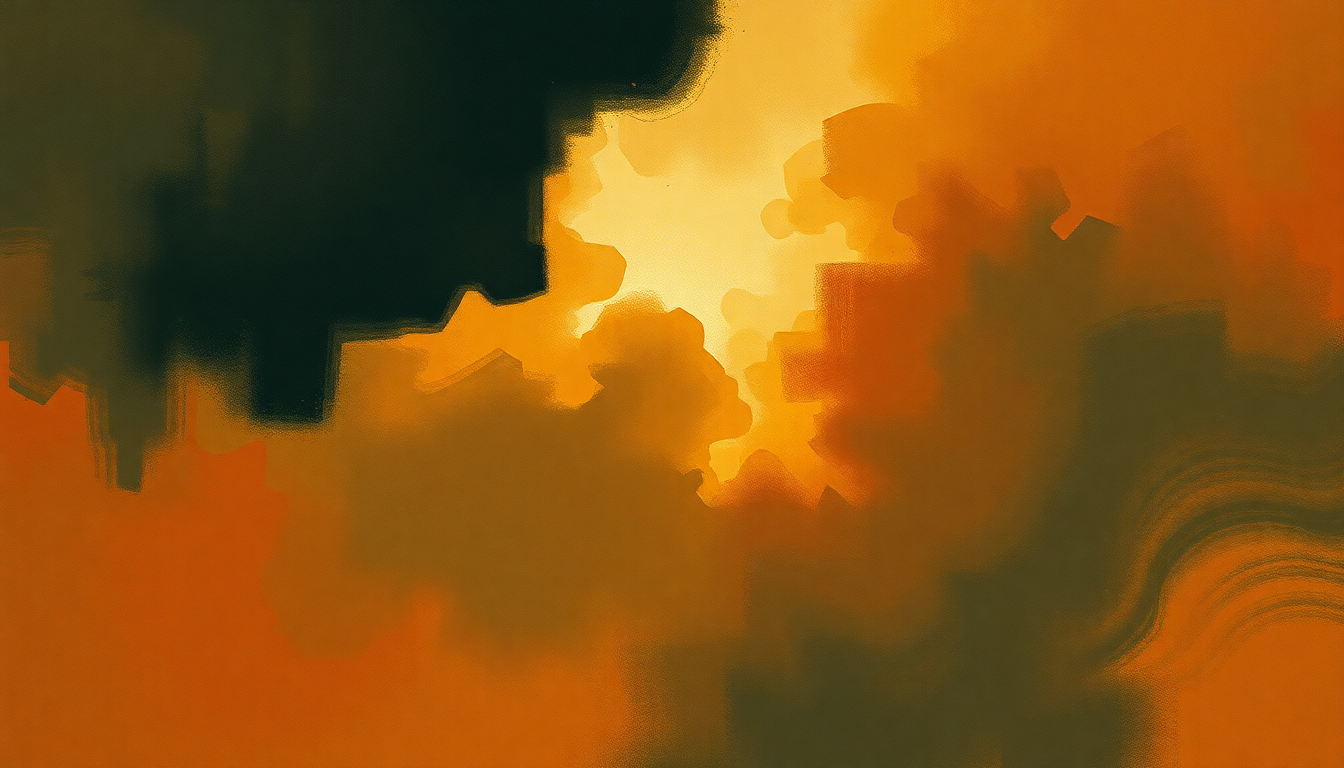 Fan-driven abstract illustration evoking the emotional arc of Crying by Roy Orbison