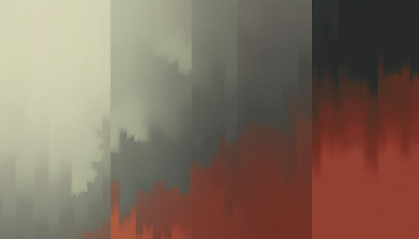 Fan-driven abstract illustration evoking the emotional arc of Cudi Zone by Kid Cudi