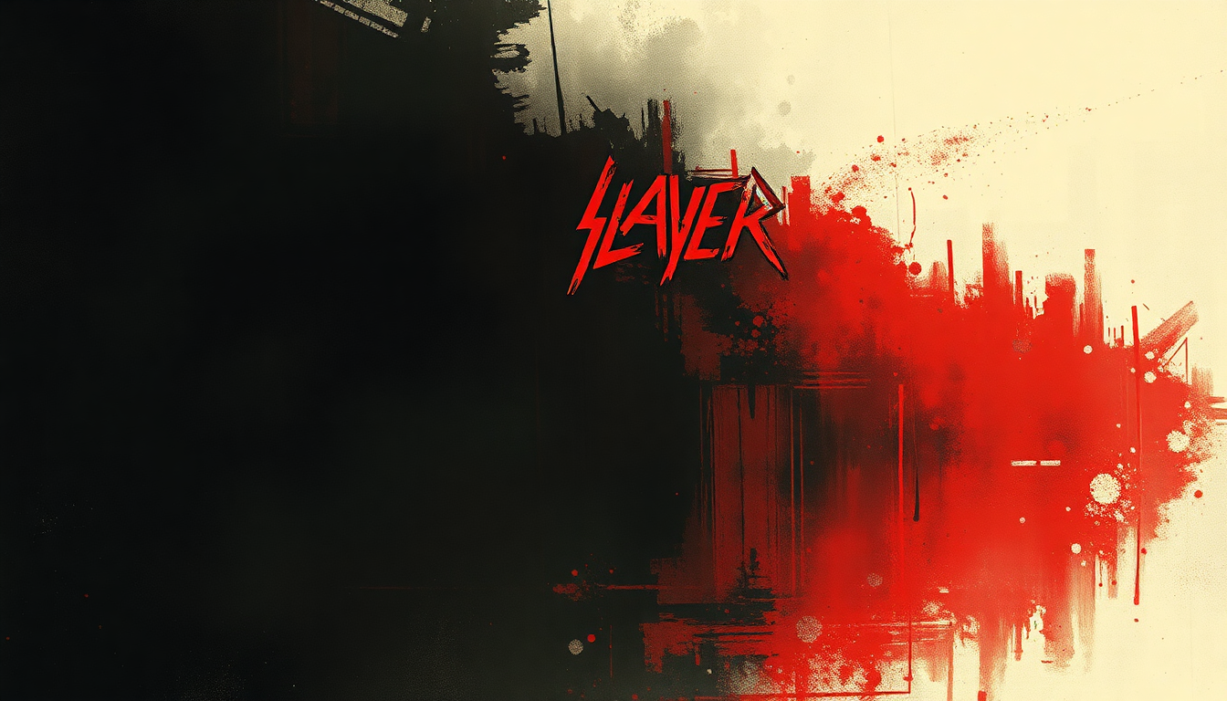 Fan-driven abstract illustration evoking the emotional arc of Cult by Slayer