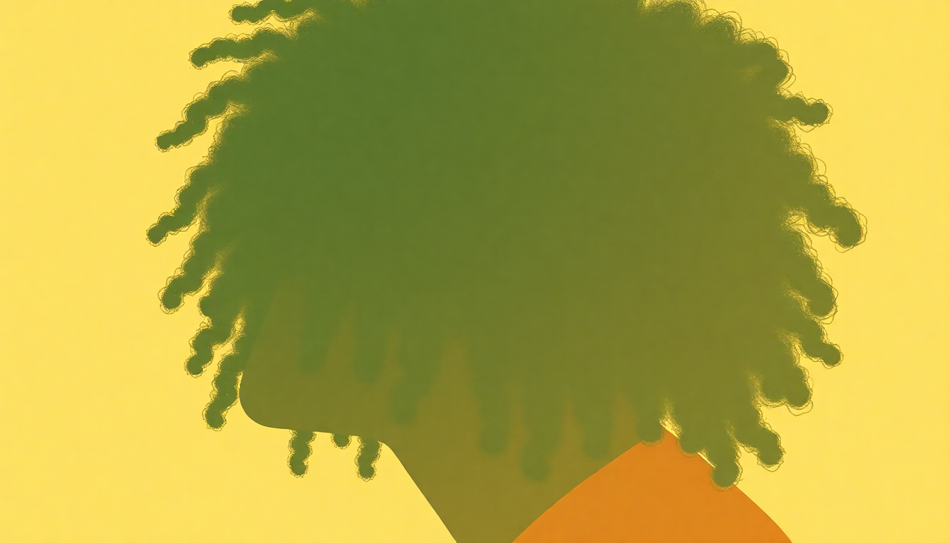Fan-driven abstract illustration evoking the emotional arc of Curly Locks by Lee "Scratch" Perry