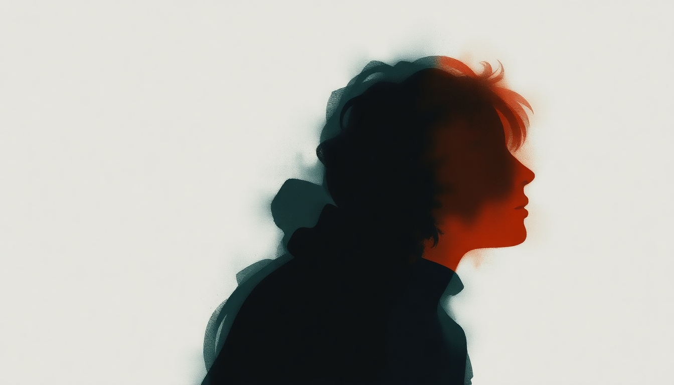 Fan-driven abstract illustration evoking the emotional arc of Cut Here by The Cure