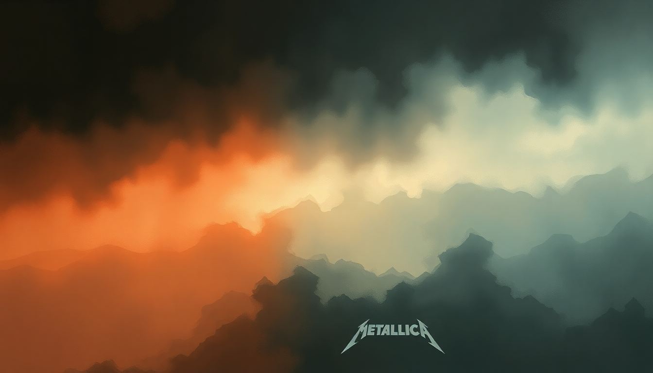 Fan-driven abstract illustration evoking the emotional arc of Cyanide by Metallica