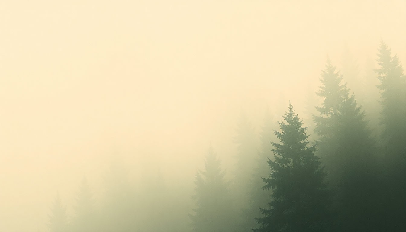 Fan-driven abstract illustration evoking the emotional arc of Cypress by Tycho
