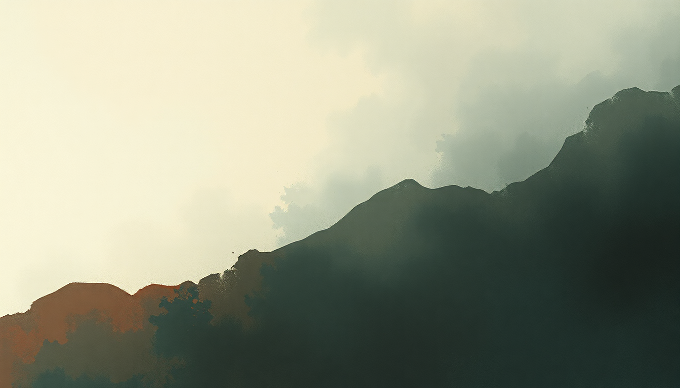 Fan-driven abstract illustration evoking the emotional arc of Damage Gets Done by Hozier